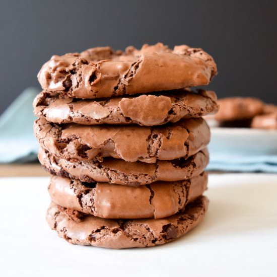 Flourless Chocolate Fudge Cookies