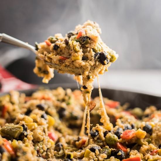 Cheesy Mexican Quinoa Casserole