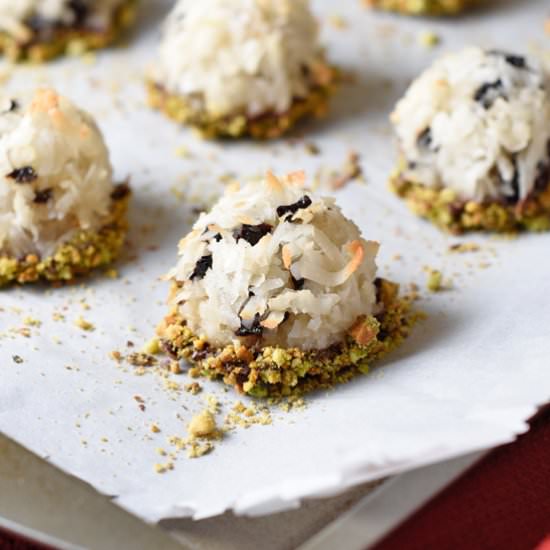 Cherry & Pistachio Coconut Macaroon