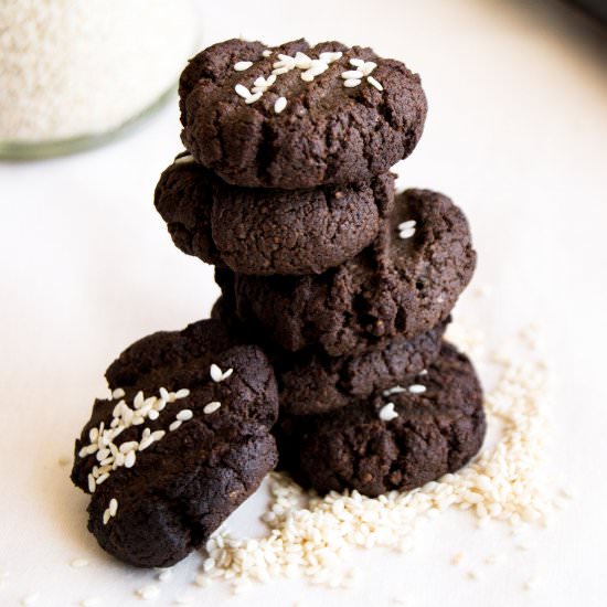 Tahini Chocolate Biscuits