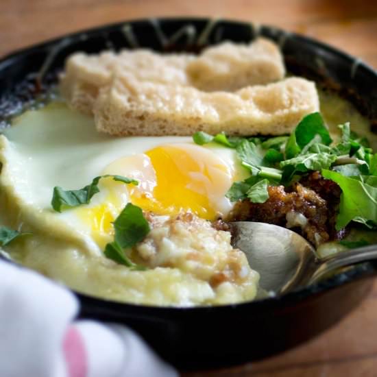 potato leek breakfast bake