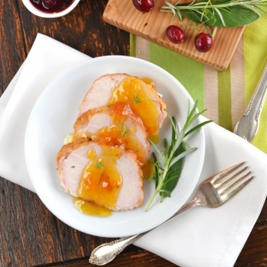 Turkey Breast with Peach Glaze