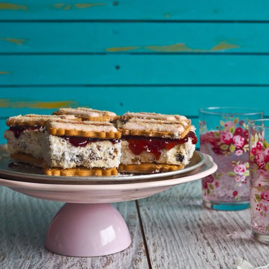 Four Ice Cream Sandwiches