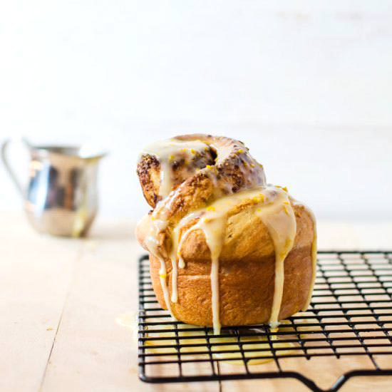 Chocolate Orange Brioche Rolls