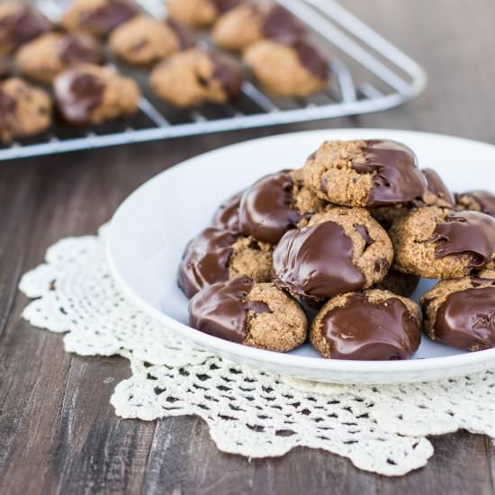 Flourless Chocolate-Dipped Cookies