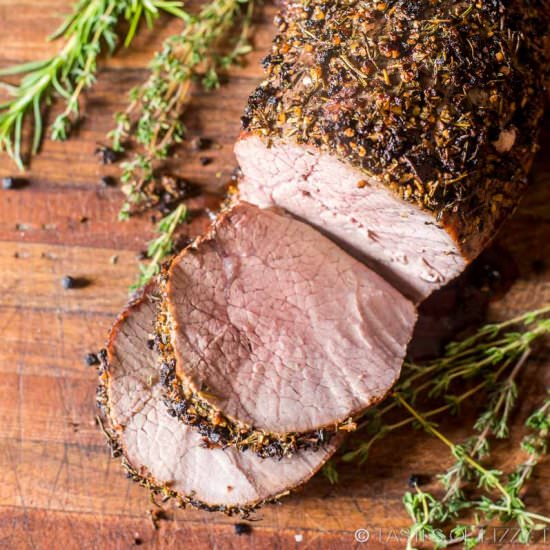 Garlic Herb Crusted Roast Beef