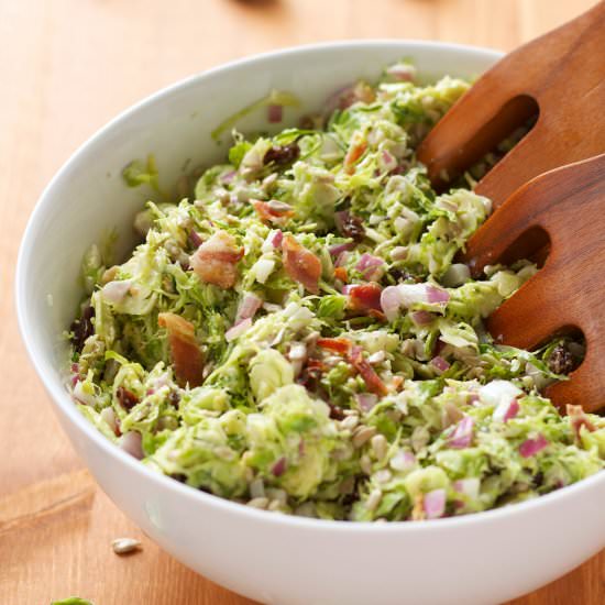 Brussels Sprouts Salad with Bacon
