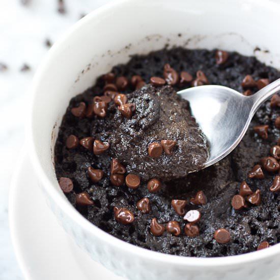 Grain Free Double Chocolate Mug Cake