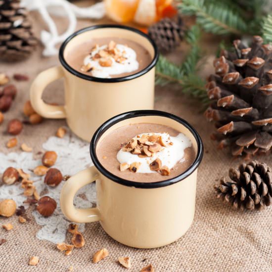Homemade Nutella Eggnog