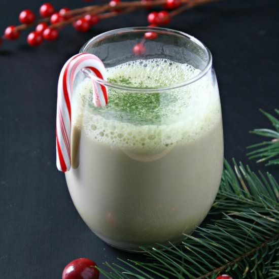 Peppermint Cocoa Matcha Latte