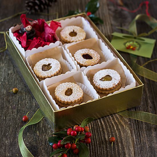 Linzer Cookies with Homemade Jams