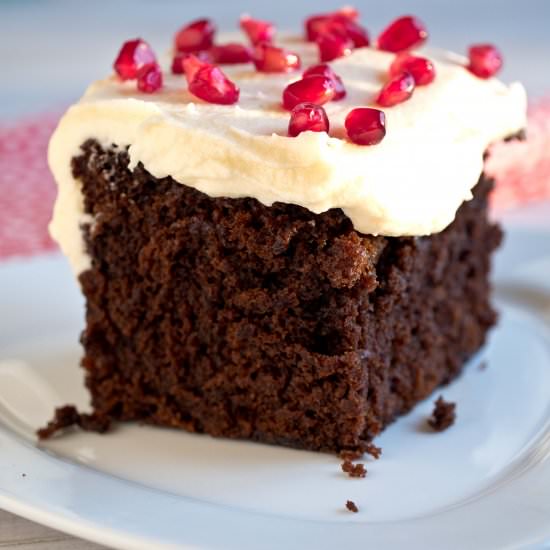 Orange Gingerbread with Cream Cheese