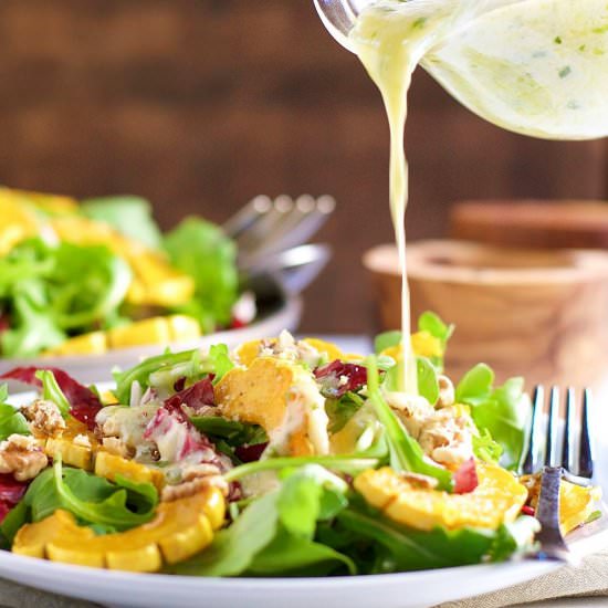 Roasted Delicata Winter Salad