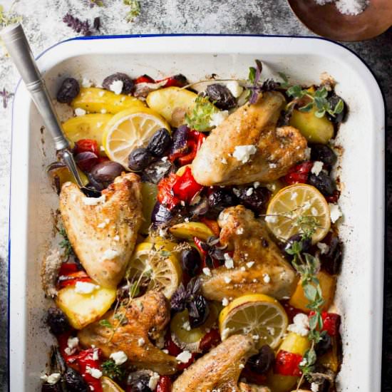 Sheet Pan Dinner: Greek Chicken