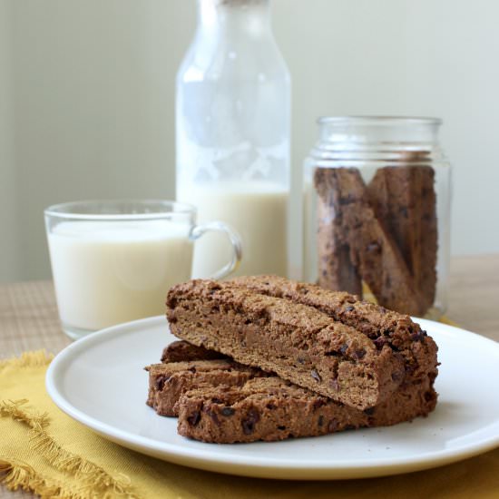 Pumpkin Chocolate Chip Biscotti