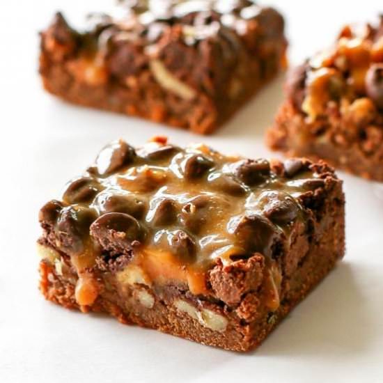 Chocolate Turtle Brownies
