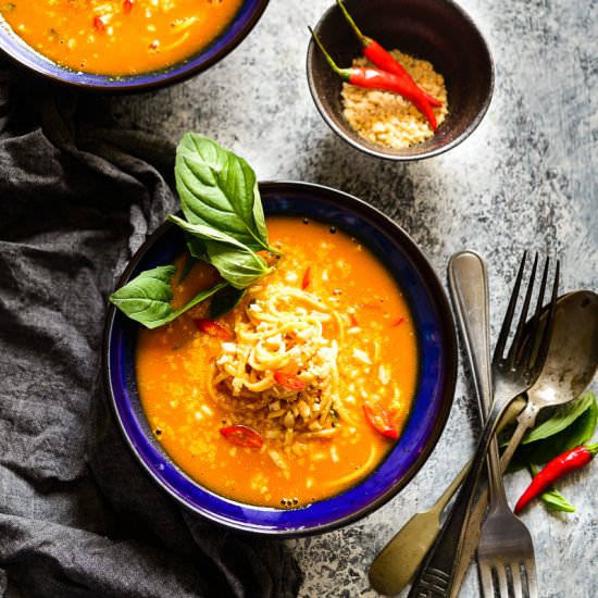 Thai Pumpkin Noodle Soup