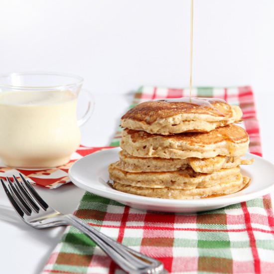 Eggnog Pancakes