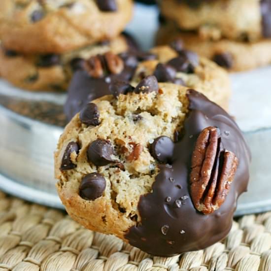 Chocolate Chip Pecan Pie Cookies