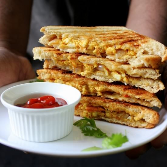 Paneer bhurji Sandwich