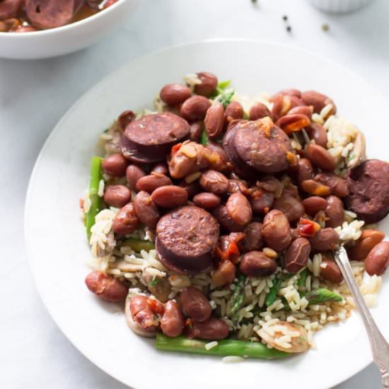 Pressure Cooker Sausage and Beans