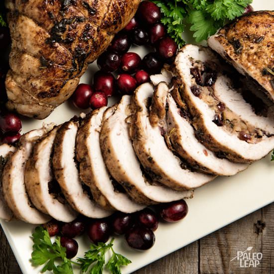 Cranberry And Apple Stuffed Turkey