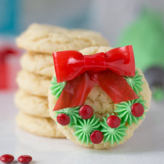 Easy Wreath Cookies