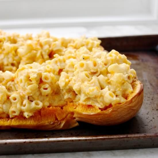 Mac and Cheese Stuffed Squash