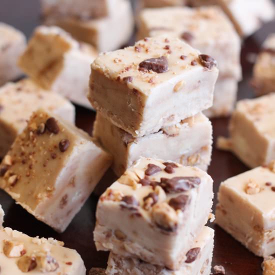 White Chocolate Toffee Fudge