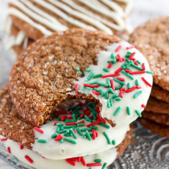Chewy Ginger Molasses Cookies