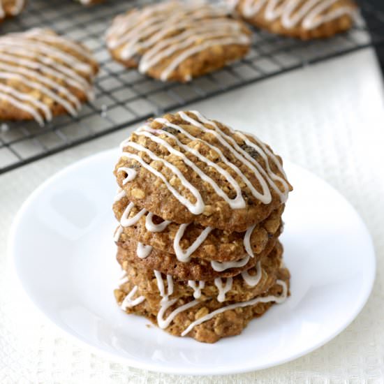 Spiced Apple Oatmeal Cookies