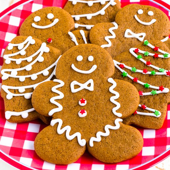 Eggless Gingerbread Cookies