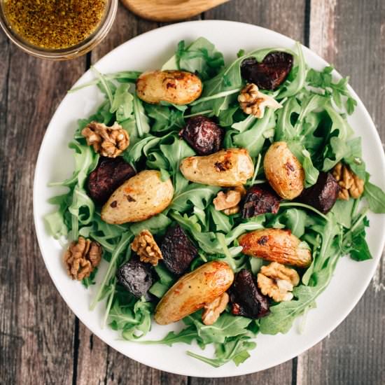 Roasted Potato Beet Salad