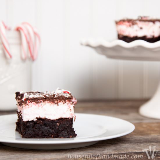 Chocolate Peppermint Brownie Smores