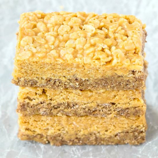 Healthy Marble Rice Crispy Treats
