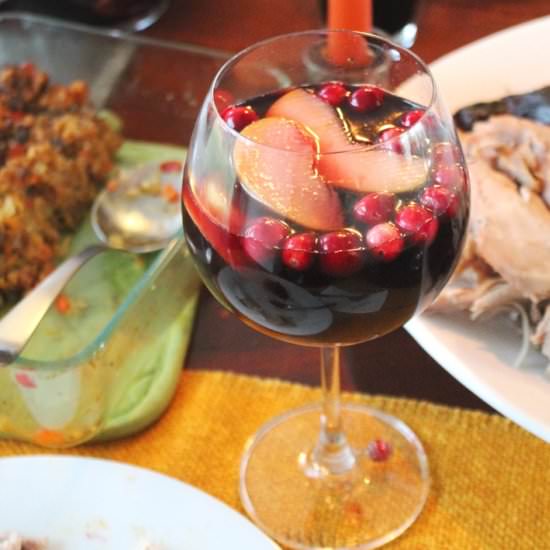 Cranberry Apple Cider Sangria