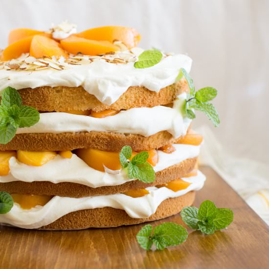 Peaches and Cream Cake