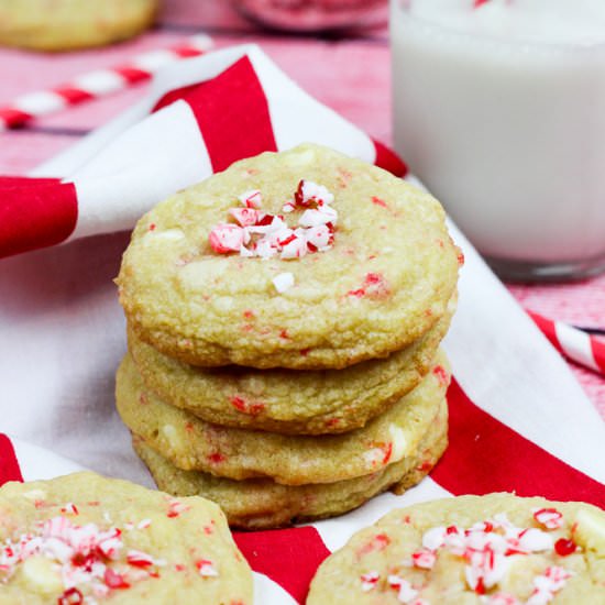 White Chocolate Peppermint Cookies
