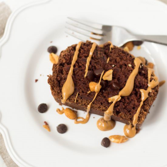 Vegan Chocolate Peanut Butter Cake