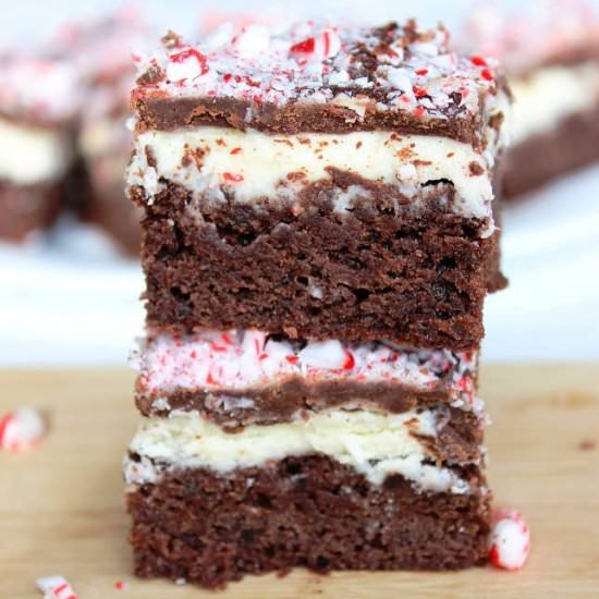 Candy Cane Brownies