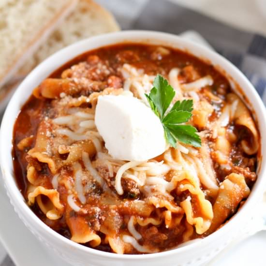 Lasagna Soup