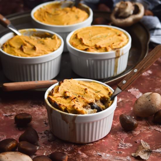 Roasted Chestnut Cottage Pies