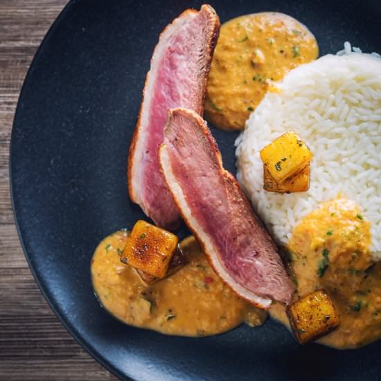 Thai Red Duck Curry with Pineapple