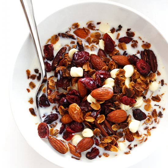 Cranberry White Chocolate Granola