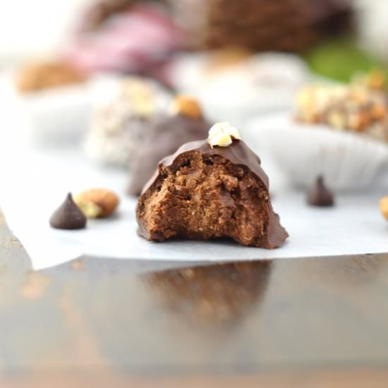 Coconut Dark Chocolate Truffles