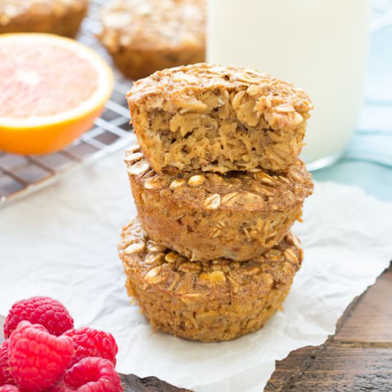 Gingerbread Baked Oatmeal Cups