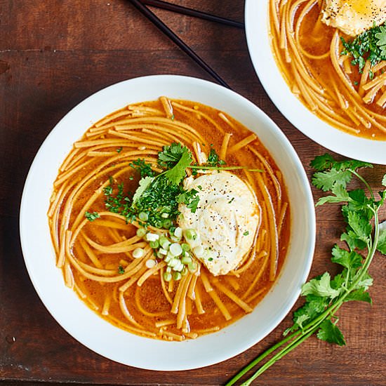 One Pot Asian Noodle Soup