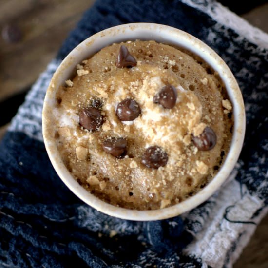 Healthier Smores Mug Cake