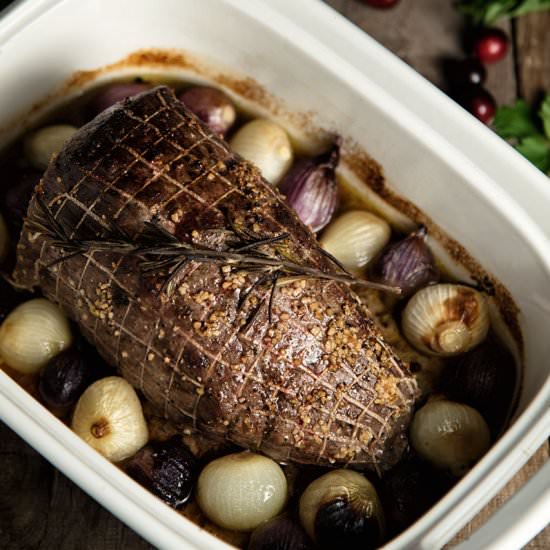 Garlic And Rosemary Roast Beef