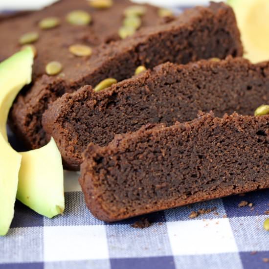 Fudgey Chocolate Avocado Bread